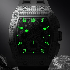 Crystal Bezel Tonneau Sport Watch