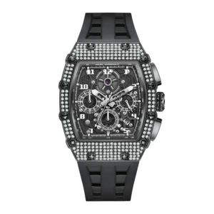 Crystal Bezel Tonneau Sport Watch