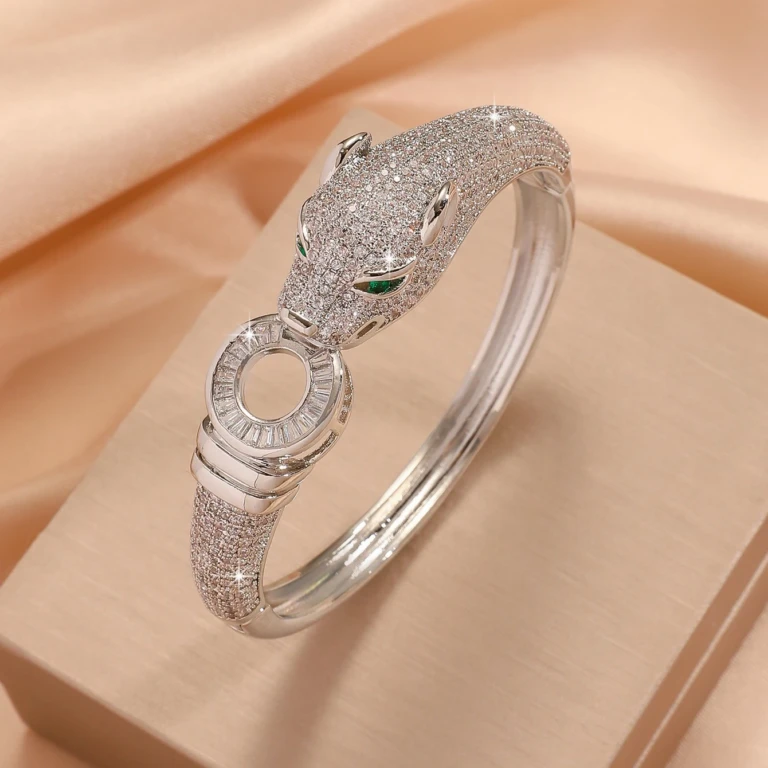 Leopard Grace Open Bracelet