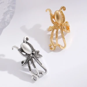 Octopus Alloy Ear Cuff