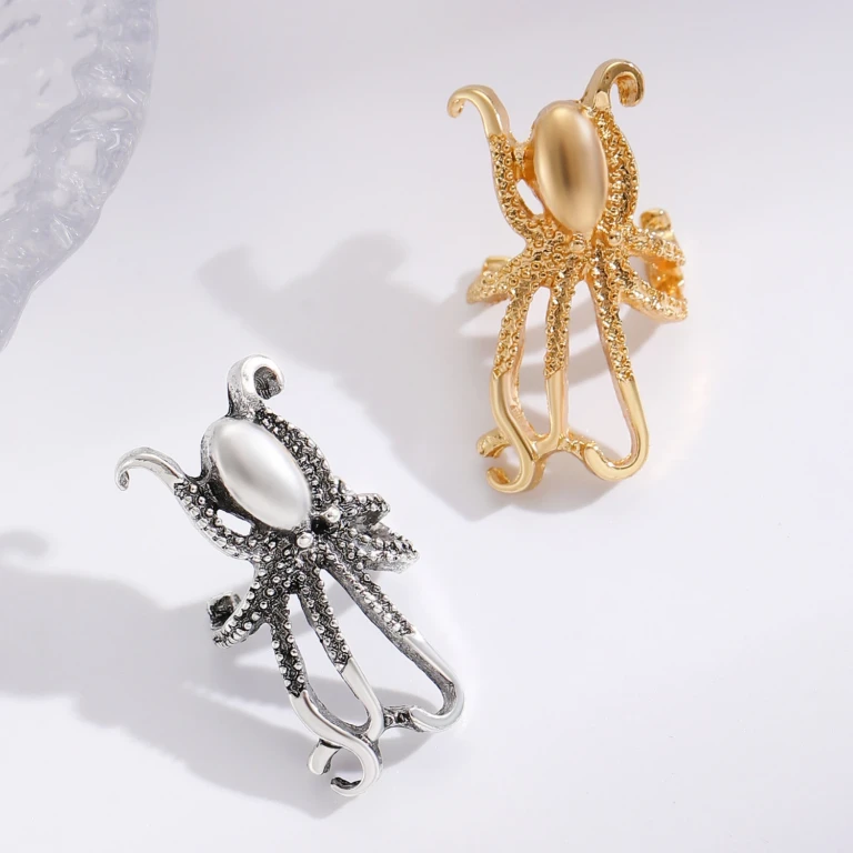 Octopus Alloy Ear Cuff