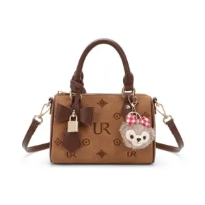 Cartoon Print Mini Handbag with Crossbody Strap