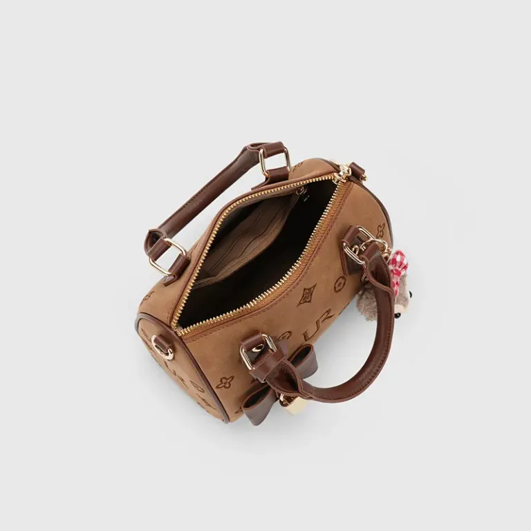 Cartoon Print Mini Handbag with Crossbody Strap