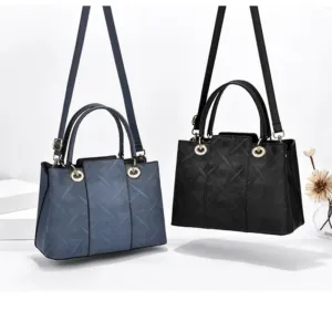 Embossed Large Capacity Tote Bag with Shoulder Strap
