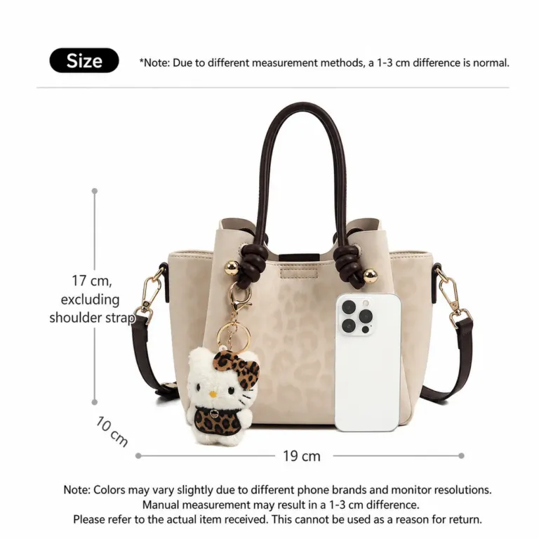 Leopard Print Commuter Shoulder Bag with Crossbody Strap