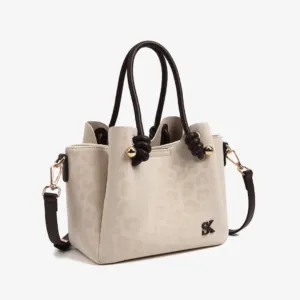 Leopard Print Commuter Shoulder Bag with Crossbody Strap