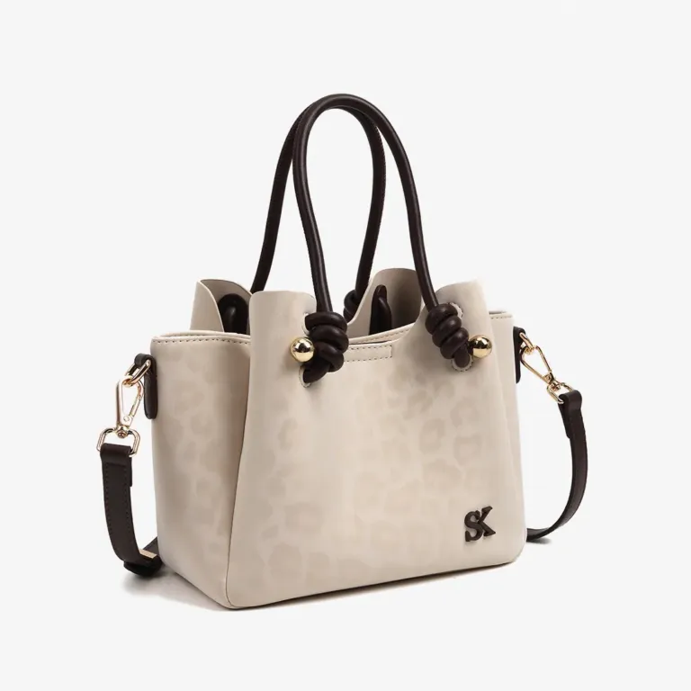 Leopard Print Commuter Shoulder Bag with Crossbody Strap