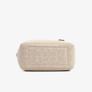 Leopard Print Commuter Shoulder Bag with Crossbody Strap
