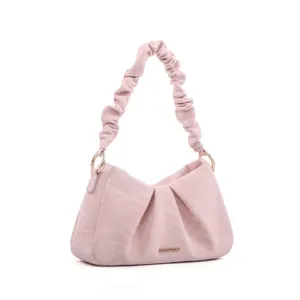 Pink Ruched Cloud Shoulder Bag for Summer Outfits