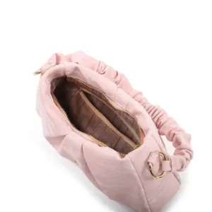 Pink Ruched Cloud Shoulder Bag for Summer Outfits