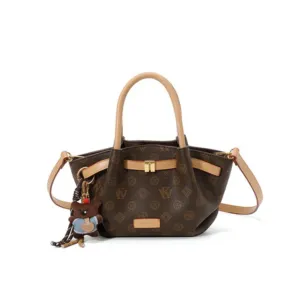 Printed Mini Tote Bag with Detachable Shoulder Strap