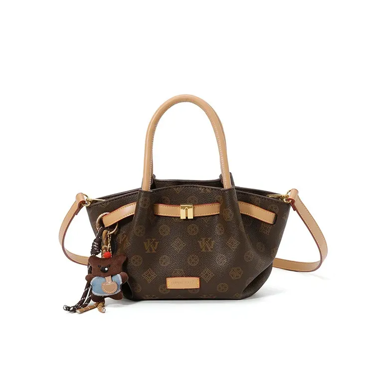 Printed Mini Tote Bag with Detachable Shoulder Strap