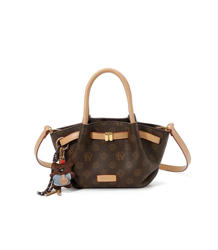 Printed Mini Tote Bag with Detachable Shoulder Strap