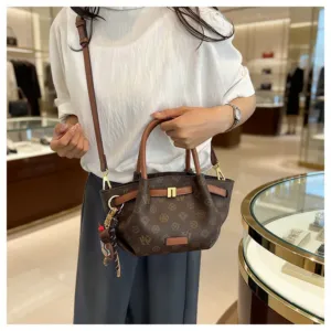 Printed Mini Tote Bag with Detachable Shoulder Strap