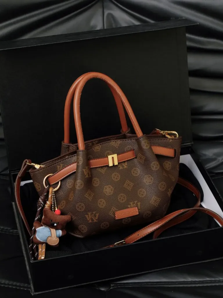 Printed Mini Tote Bag with Detachable Shoulder Strap