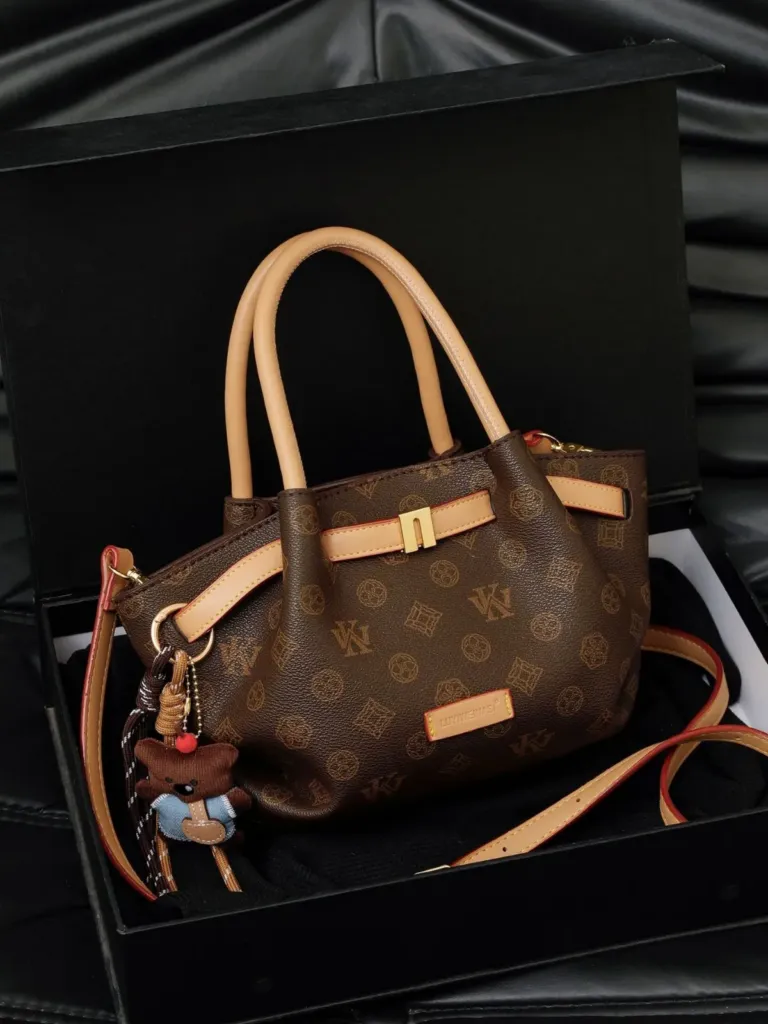 Printed Mini Tote Bag with Detachable Shoulder Strap