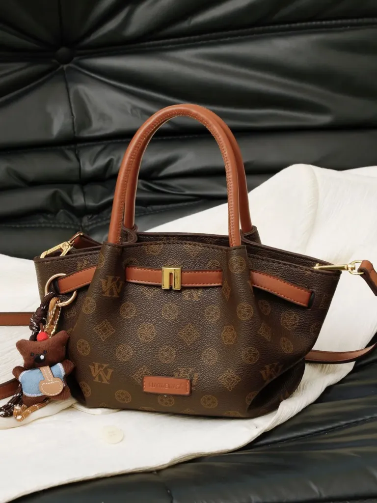 Printed Mini Tote Bag with Detachable Shoulder Strap