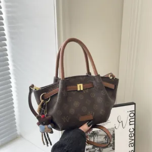 Printed Mini Tote Bag with Detachable Shoulder Strap styleC