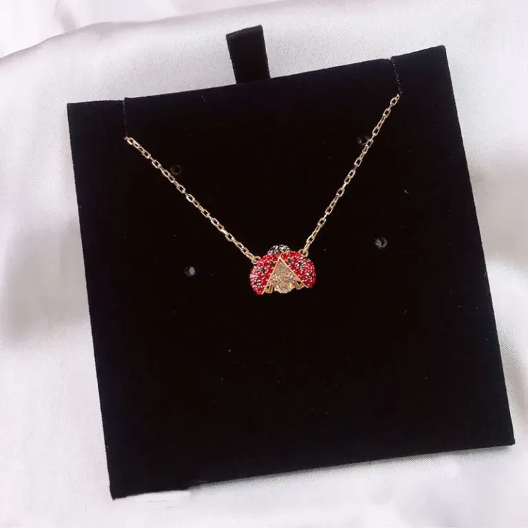 Red Ladybug Jewelry Set with Necklace Bracelet Earrings and Bangle