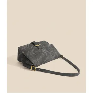 Vintage Textured Tote Shoulder Bag for Everyday Commutes