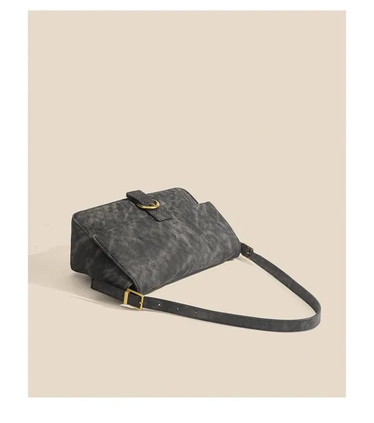 Vintage Textured Tote Shoulder Bag for Everyday Commutes