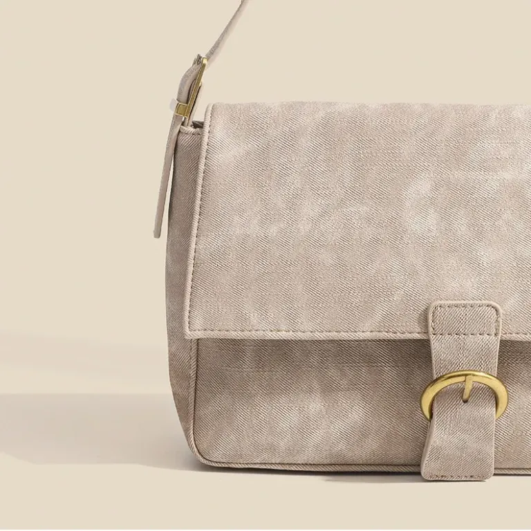 Vintage Textured Tote Shoulder Bag for Everyday Commutes